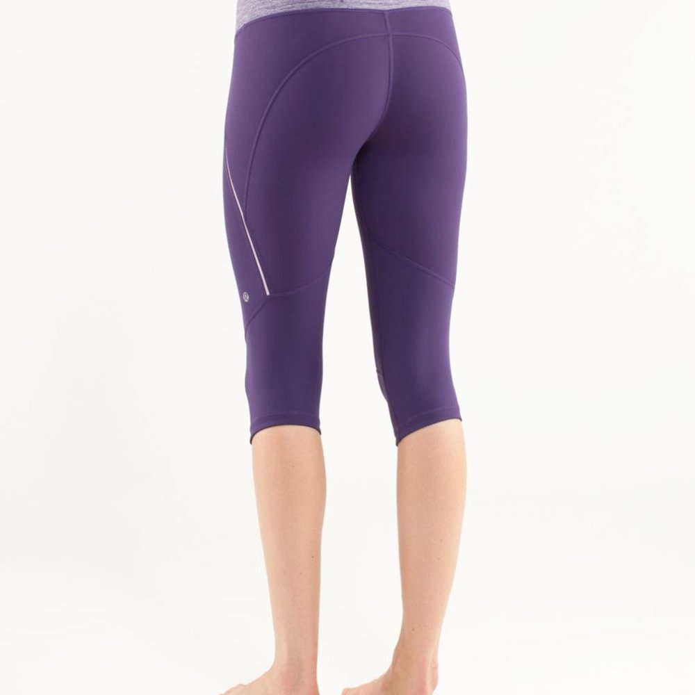 Hplululemon Excel Crop Concord Grape Legging - image 5